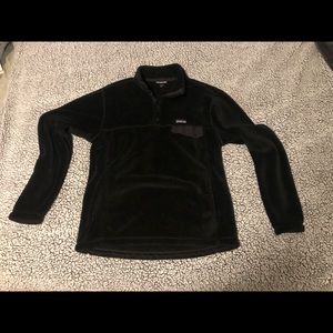 Patagonia men's re-tool snap-t pullover, black, size large